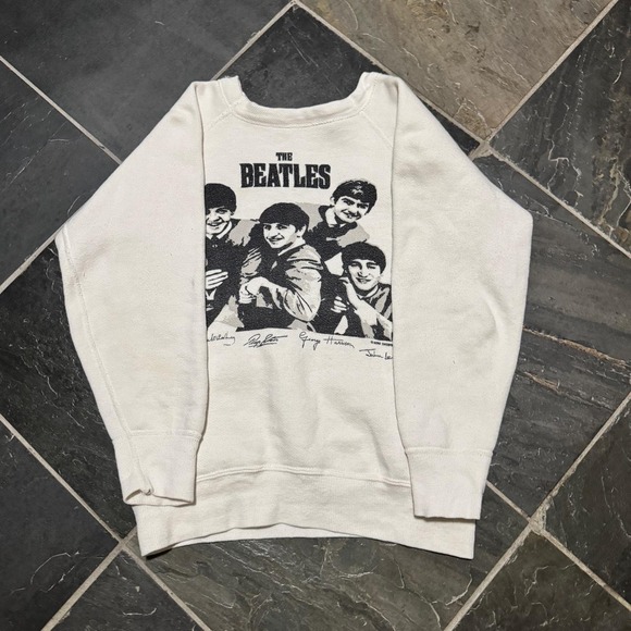 Tops - Women's VINTAGE 1963 The Beatles Nems Enterprise Raglan Sweatshirt - XXS